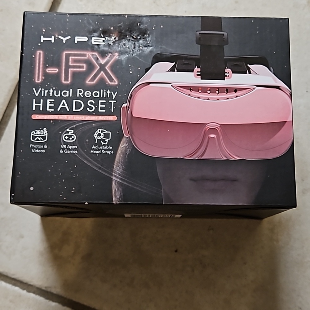 Hype I-Fx Virtual Reality Headset Compatible w/ All Smart Phones 360° Views